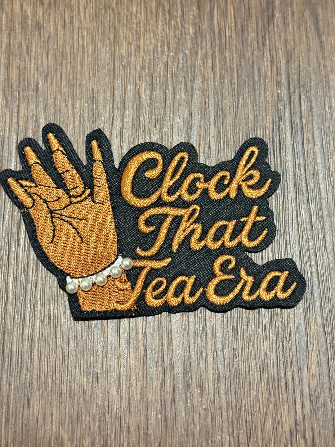 Old Timer Patch Clock That Tea Era - Iron on Patch - Etsy