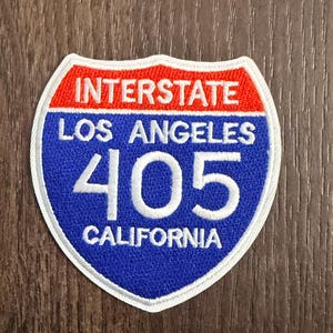 Interstate Los Angeles 405- iron  on