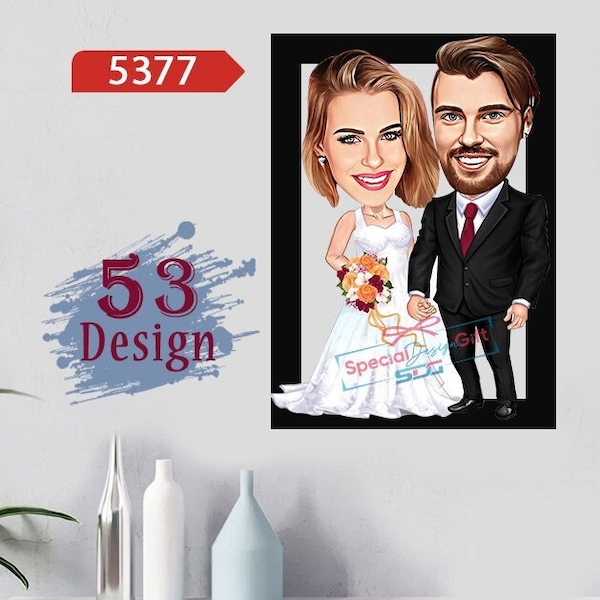 Cartoon Wedding Etsy