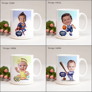Taza de dibujos animados para niños, Taza para niños, Taza para niños personalizable, Taza especial para niños, Regalos divertidos para niños, Regalos para niños niño, Regalos para niños niña