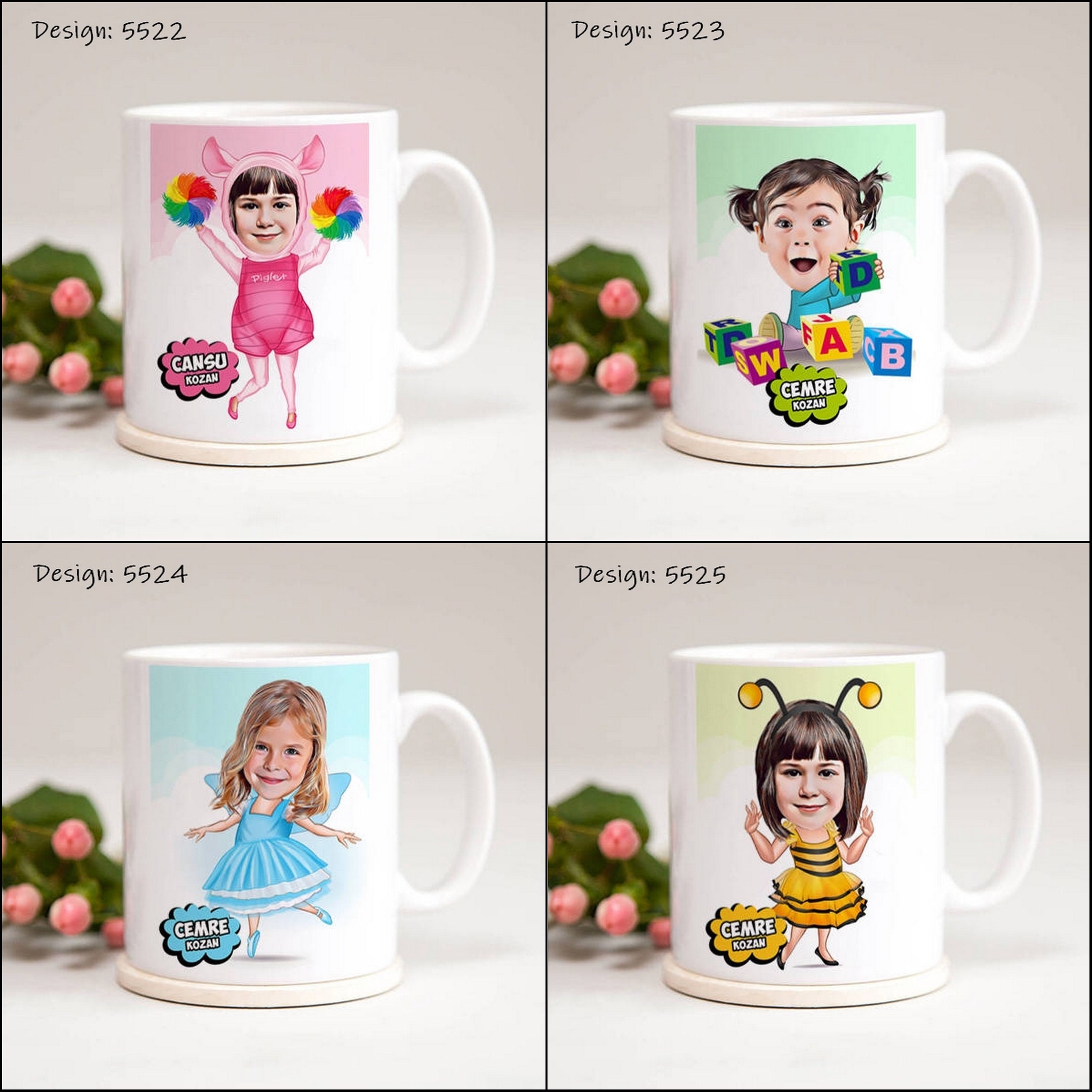 Kids Cartoon Mup, Kids Cup, Customizable Kids Cup, Children Special Cup,  Funny Gifts for Children, Kids Gifts Boy, Kids Gifts Girl 