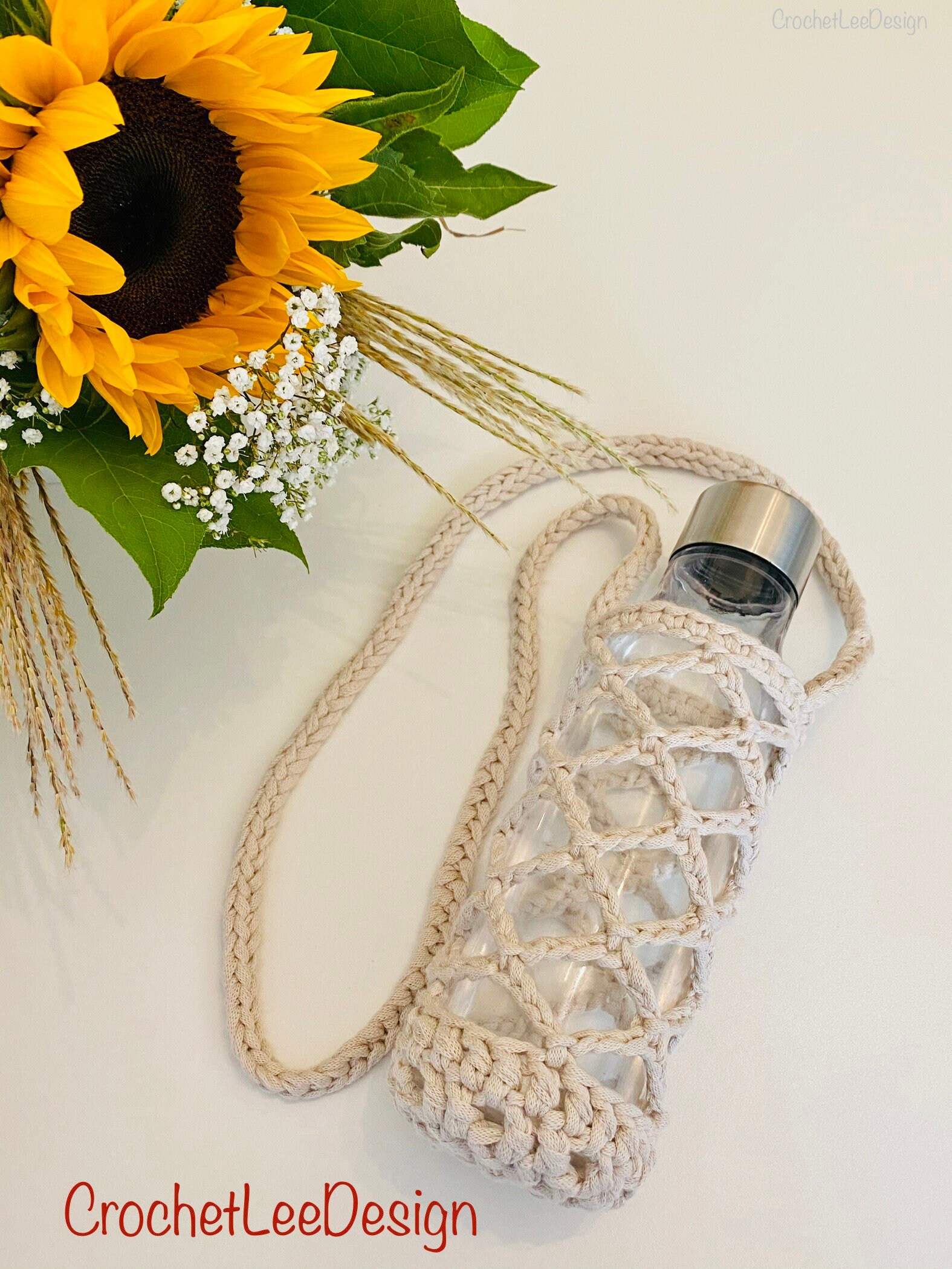 Shoulder bottle bag bottle holder festival bottle carrier Etsy