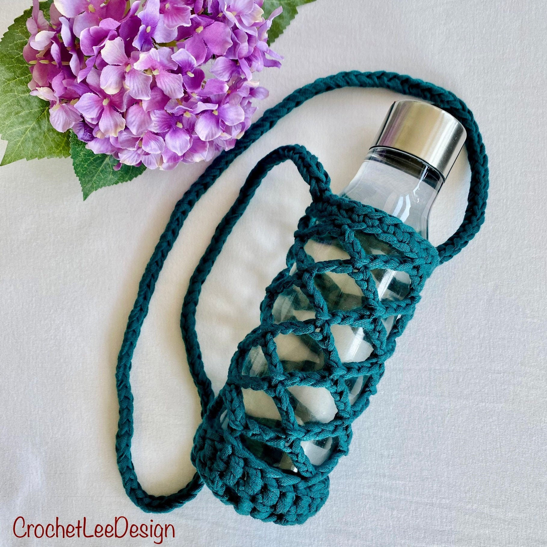 Shoulder bottle bag, bottle holder, festival bottle carrier, gift idea
