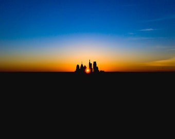 Sunset in Philadephia Wall Art, Home Decor, Photography Print, Philadephia Photography