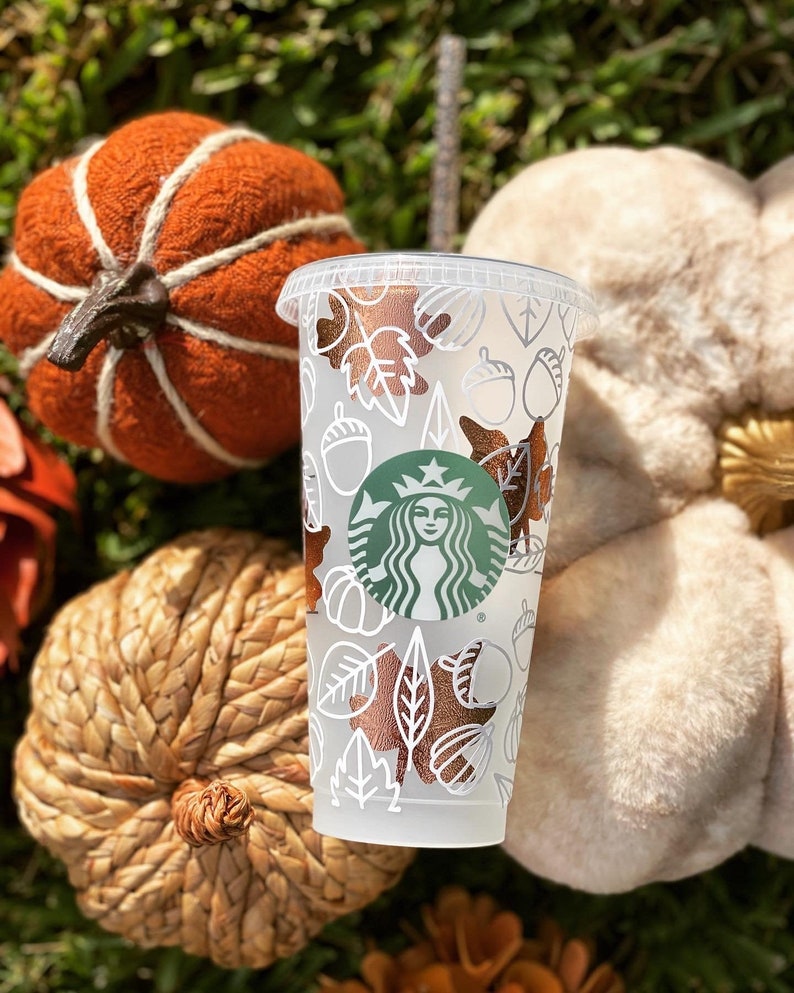 Starbucks Fall Cup Fall Doodles Cup Fall Starbucks Cup Etsy