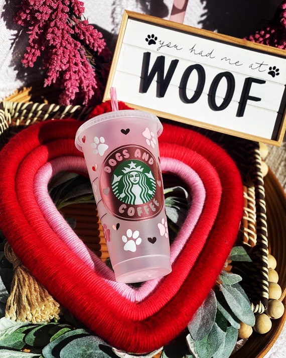 Dogs and Coffee Starbucks Cup Starbucks Dog Cup Dog Mom Etsy