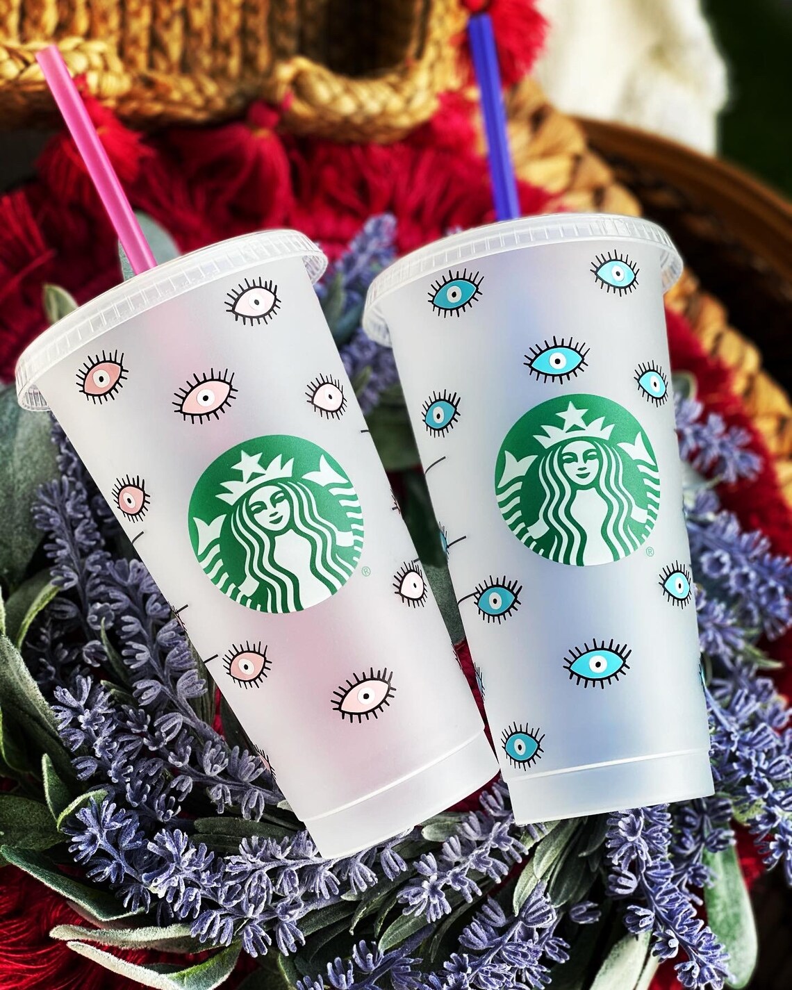 Starbucks Evil Eye Cup Evil Eye Cup Evil Eye Starbucks Cup Etsy