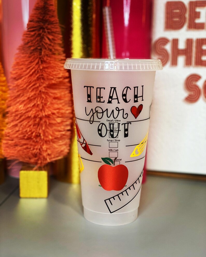 Download Starbucks Teacher Cup Personalized Teacher Gift Teach Love ...