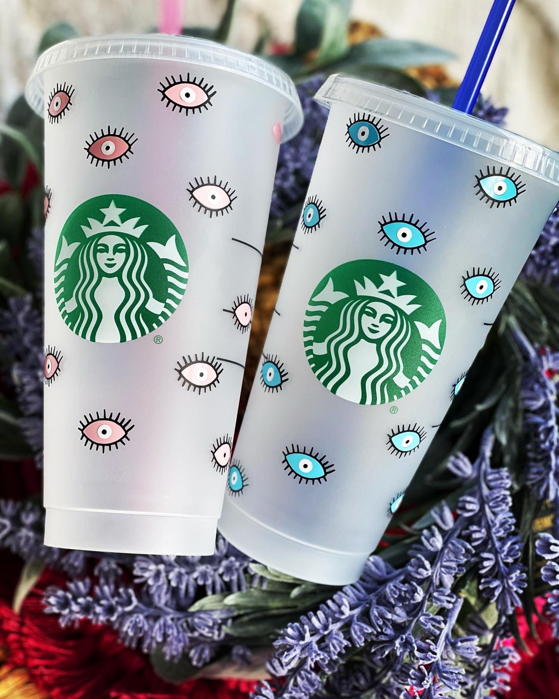 Starbucks Evil Eye Cup Evil Eye Cup Evil Eye Starbucks Cup Etsy