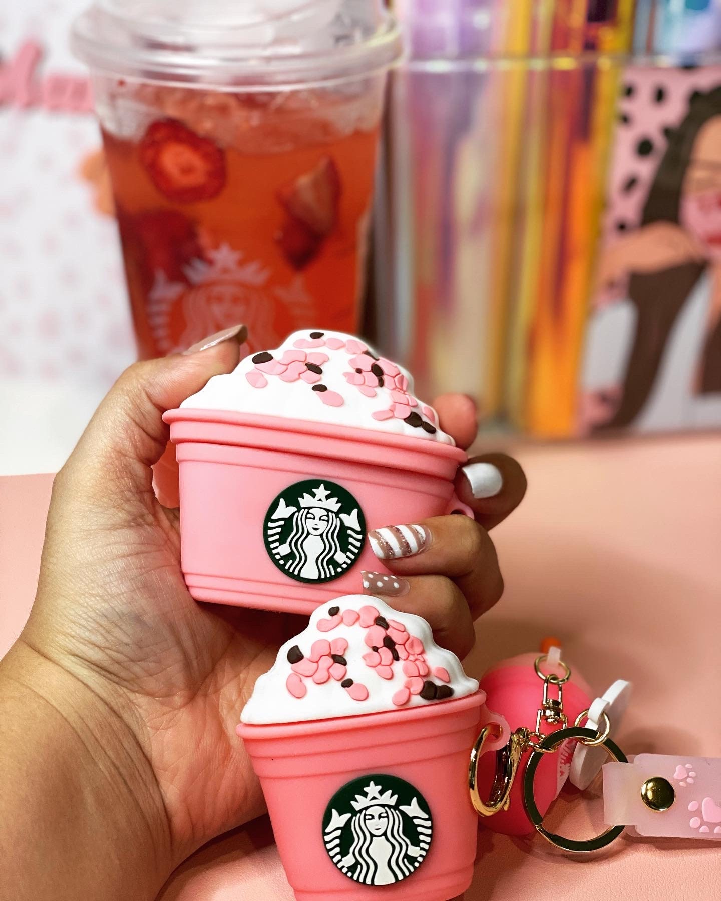 Starbucks AirPod Case Starbucks Pink Airpods Case For Airpod Etsy