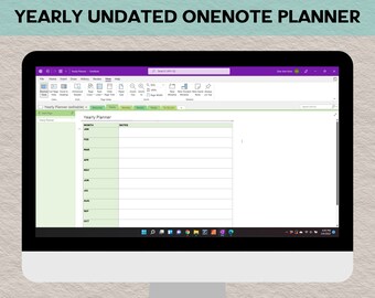 OneNote Planner, Undated Planner, OneNote Template, Work Planner, Surface Pro Planner, Business Planner, Productivity Planner