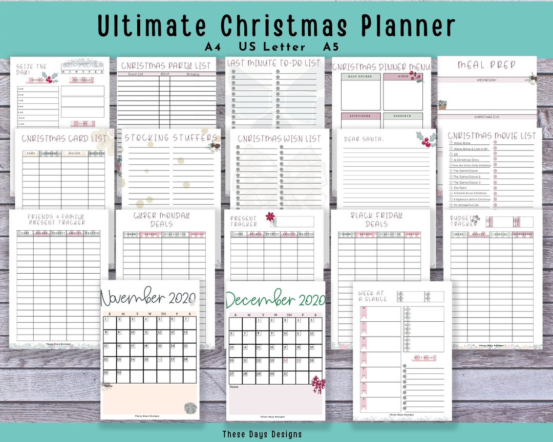 Ultimate Christmas Planner Printable, Holiday Planner, Christmas ...