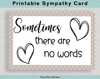 Printable Sympathy Card, Loss of Father, Loss gift, Grief Card, empathy card, thinking of you card, death card, loss of mother, loss of love