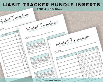 Daily Habit Tracker, 30 day habit tracker, monthly habit tracker, routine tracker, progress tracker, habit tracker weekly, goodnotes pages
