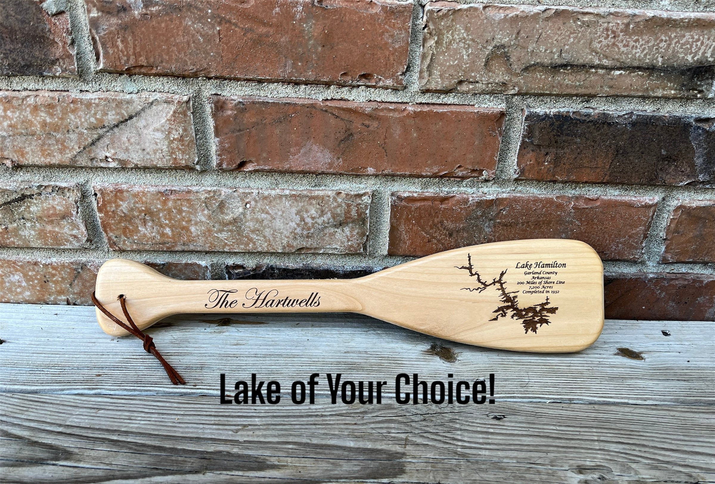 Short Wooden Paddle - 18 Inches - Engraved Customized Oar Baby Award G –  901 Promo + Burnin' Love Laser Engraving