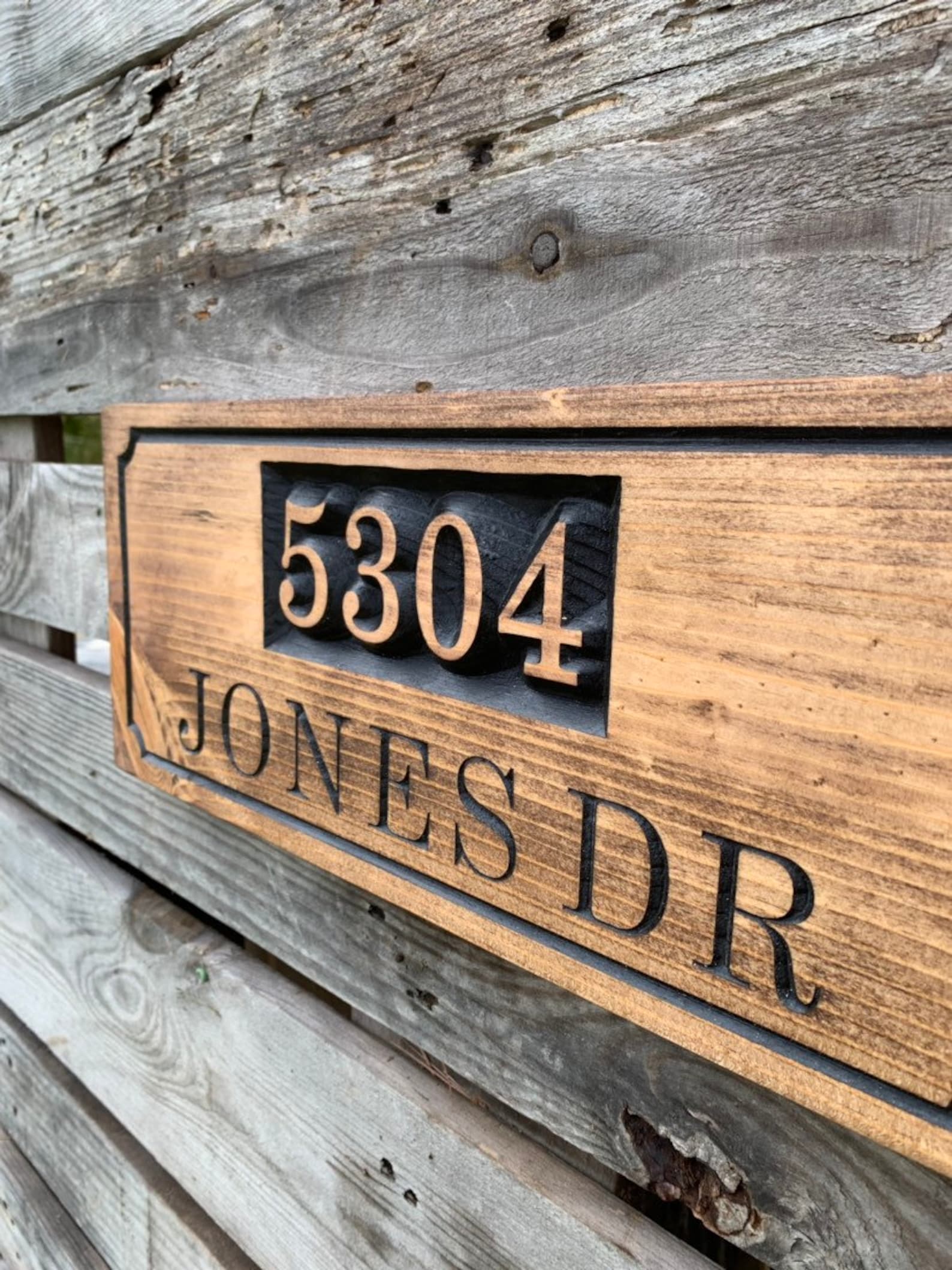 Address Sign/street Sign/cottage Sign/horizontal Address Etsy