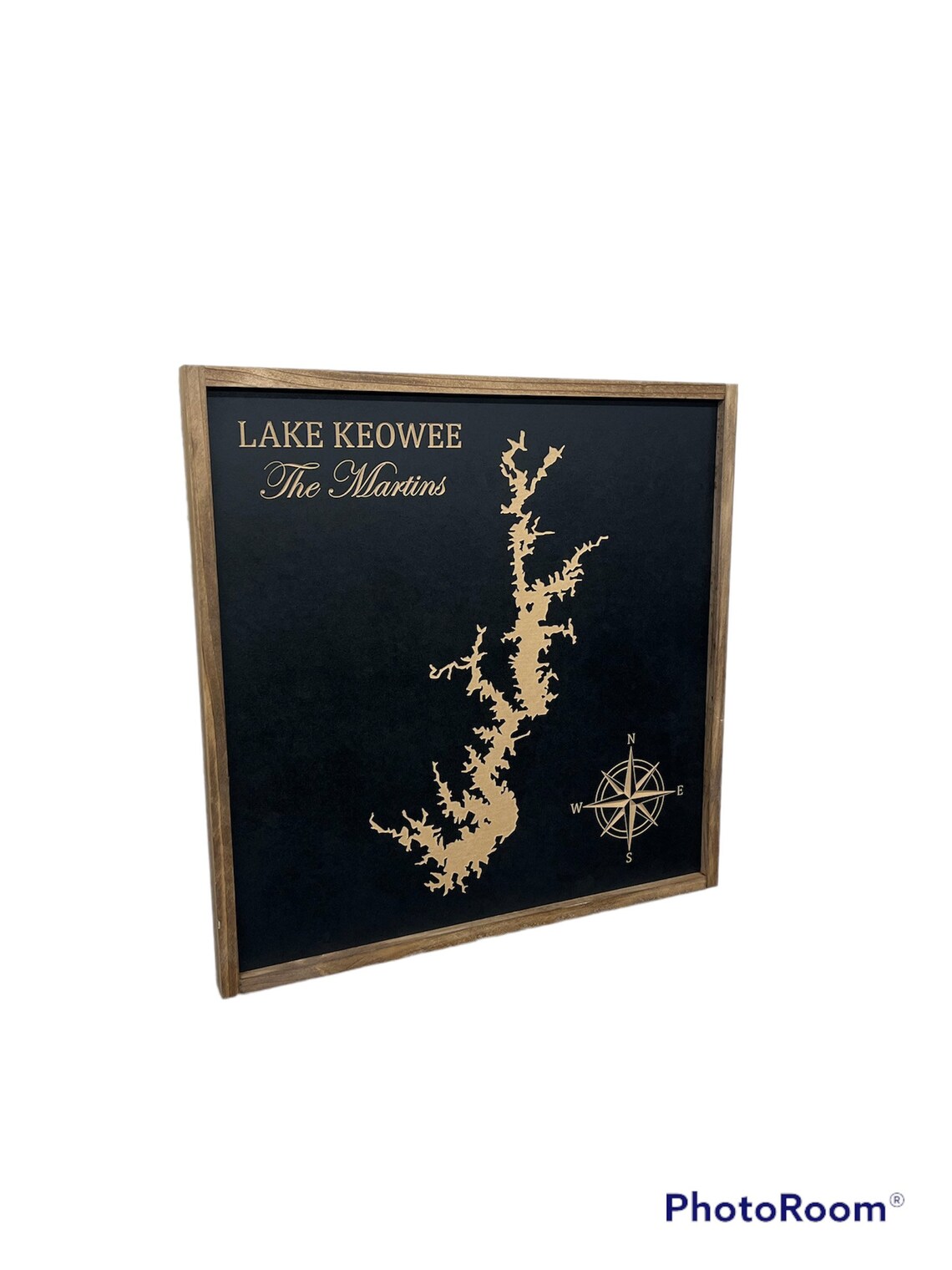 Engraved Lake Keowee Map Custom Lake Map Personalized Etsy