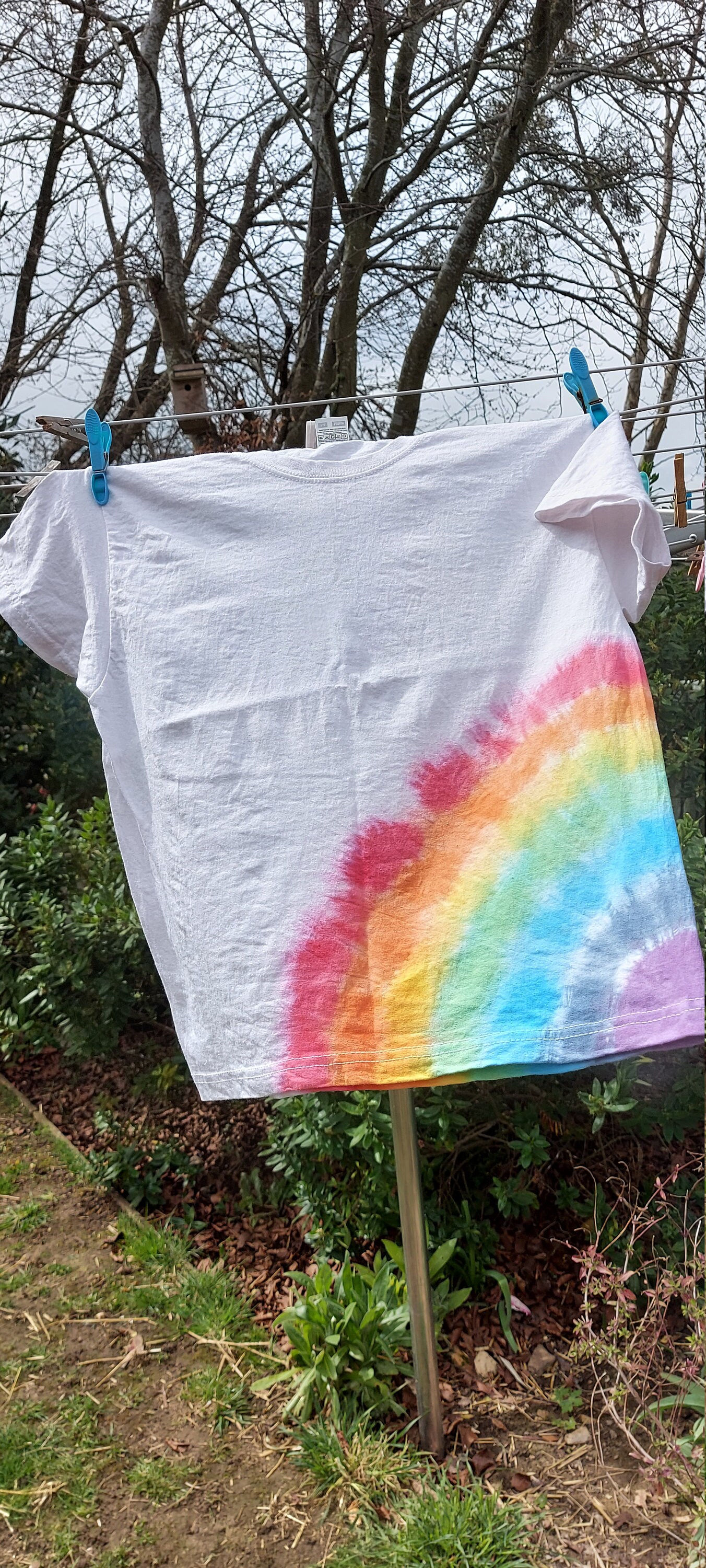 Regenbogen Tie Dye Federmäppchen – 3 Fächer, 22,5x9x11 Cm, Aus Wasserdichtem Oxford-Stoff