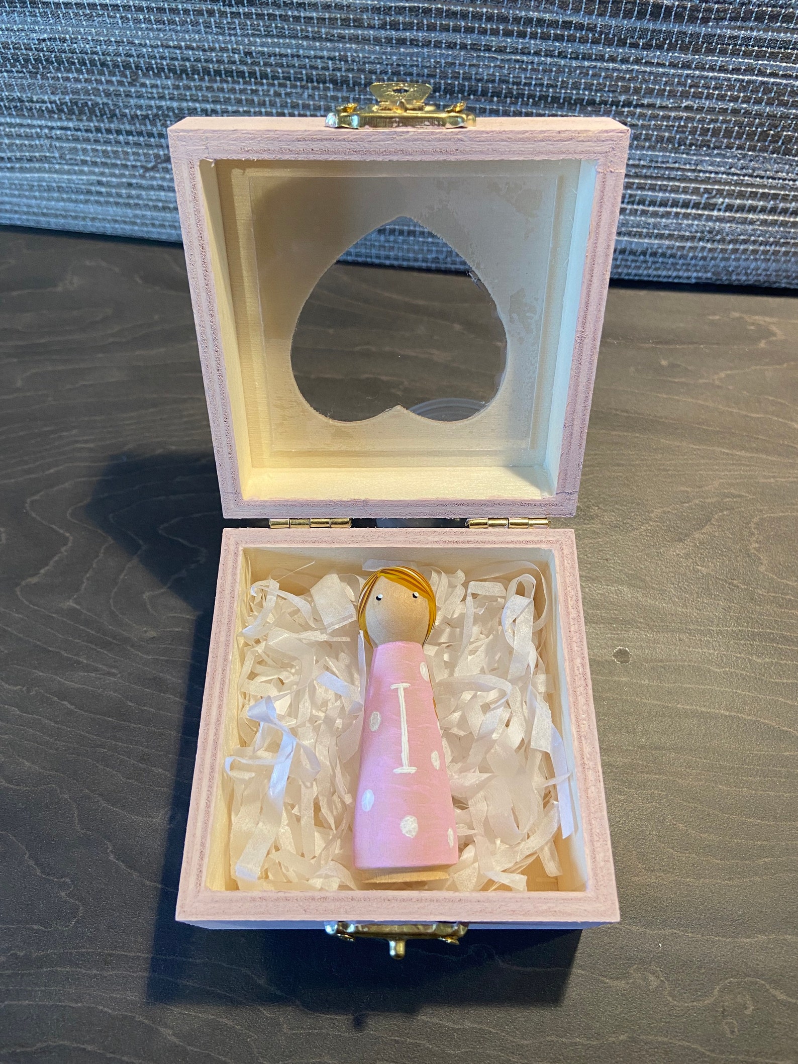 Wooden Peg Doll Gift Box Etsy