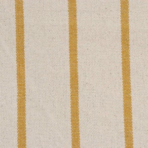 Austin Stripe Mustard Fabric 100% Cotton Rustic Grainsack Curtains Cushions Upholstery. Sold by the metre-A4 Sample