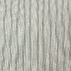 Kent Ticking Stripe Duck Egg Fabric | Cotton Blend | Herringbone | Curtains Cushions Upholstery. Sold by the metre - A4 Sample