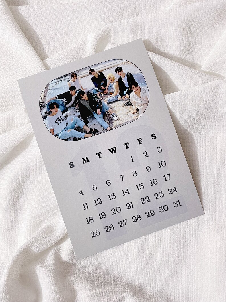 2023 Kpop Calendar CUSTOM Made you Choose Photos Kpop Table Etsy