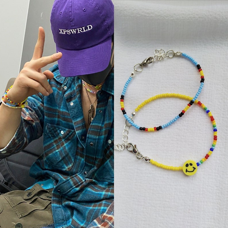 Beaded Bracelet Wonho Inspired Lee Hoseok Bracelets Kpop - Etsy Ireland