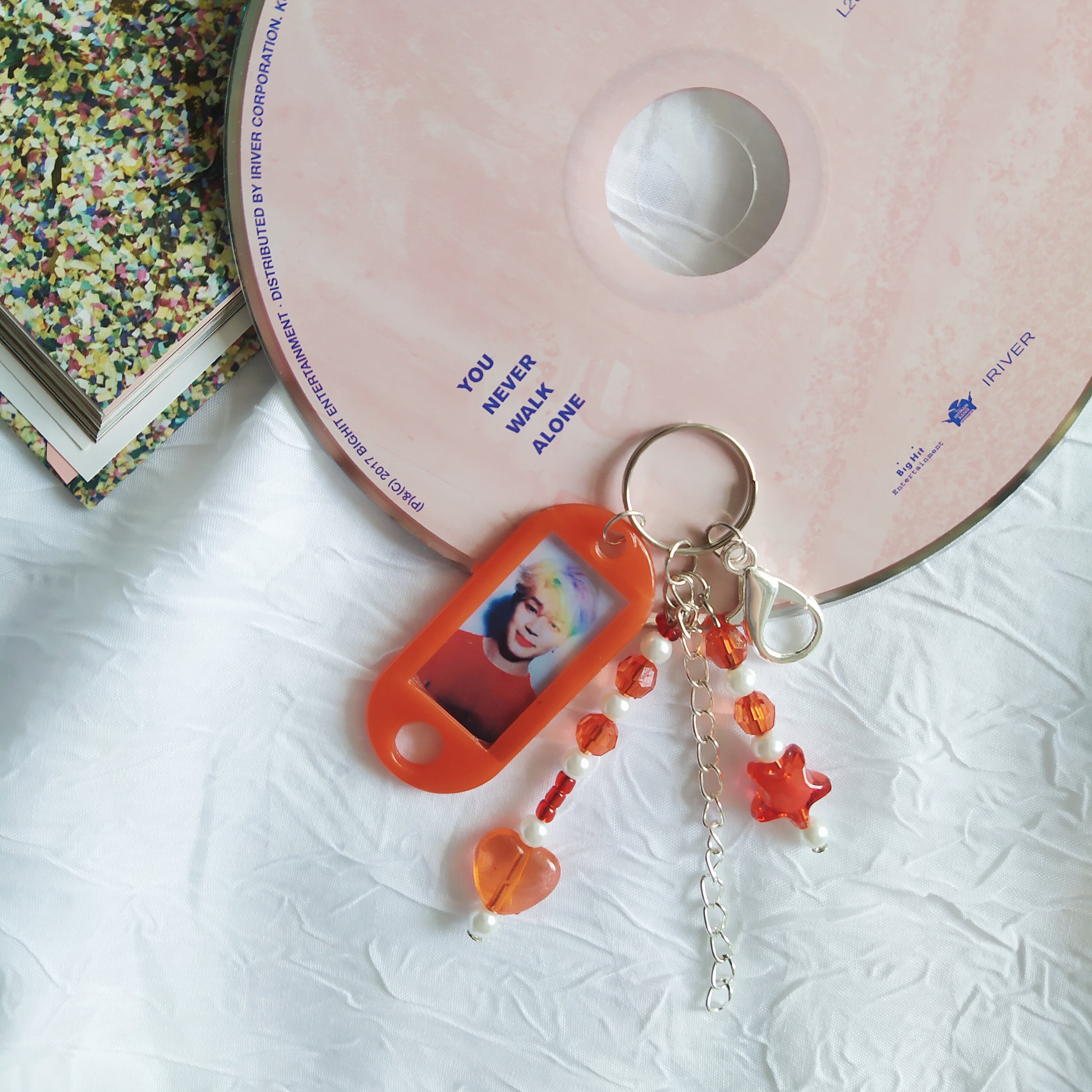 BTS keychain BTS cute beaded charm kpop keychain custom Etsy