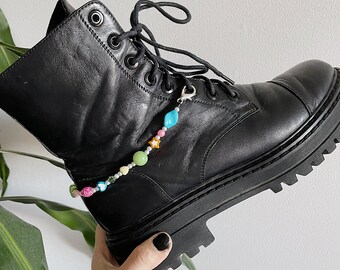 shoes with chains on them