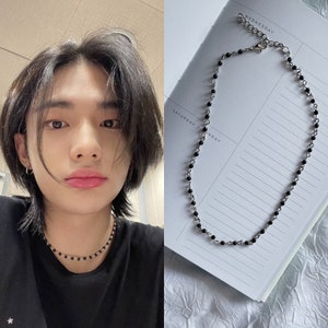 Beaded Necklace Stray Kids Hyunjin Inspired, Hwang Hyun-jin