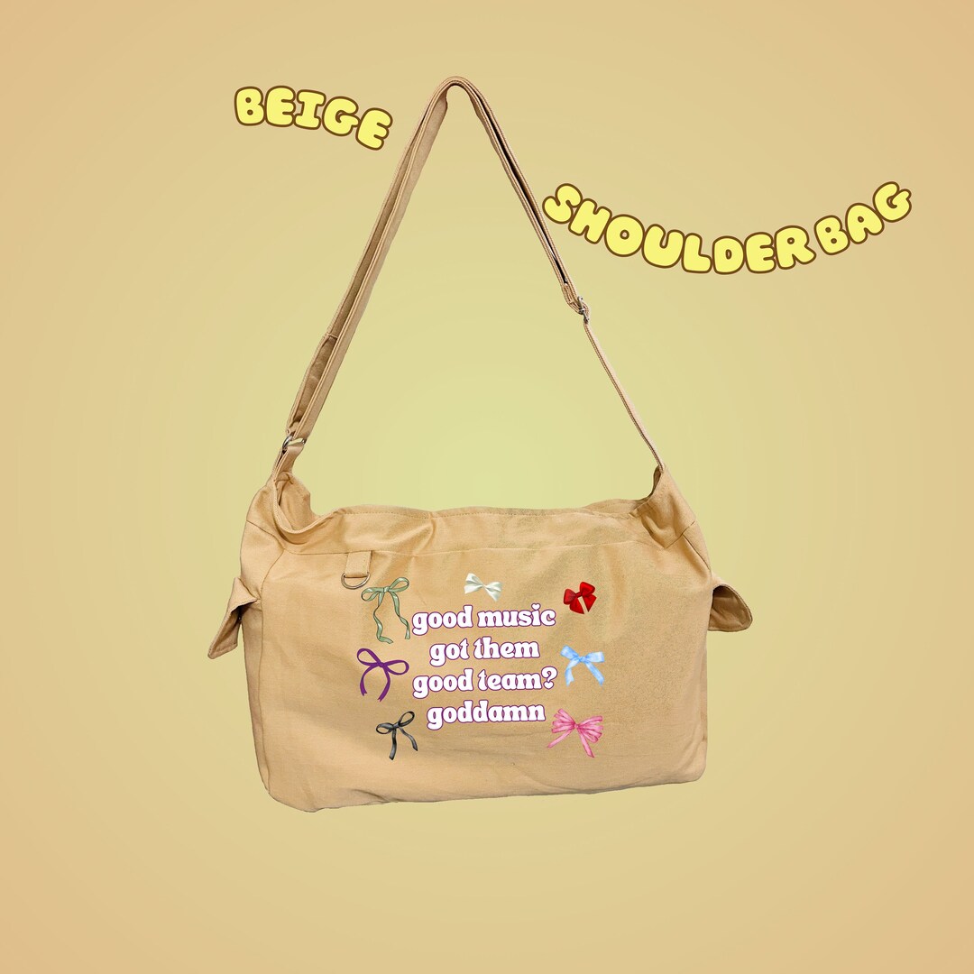 BTS Shoulder Bag, Run Bts Beige Bag, Hand Made Hand Bag, Shoulder Bag