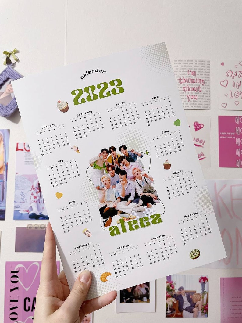 DIGITAL DOWNLOAD A4 2023 Kpop Calendar CUSTOM Made Printable - Etsy
