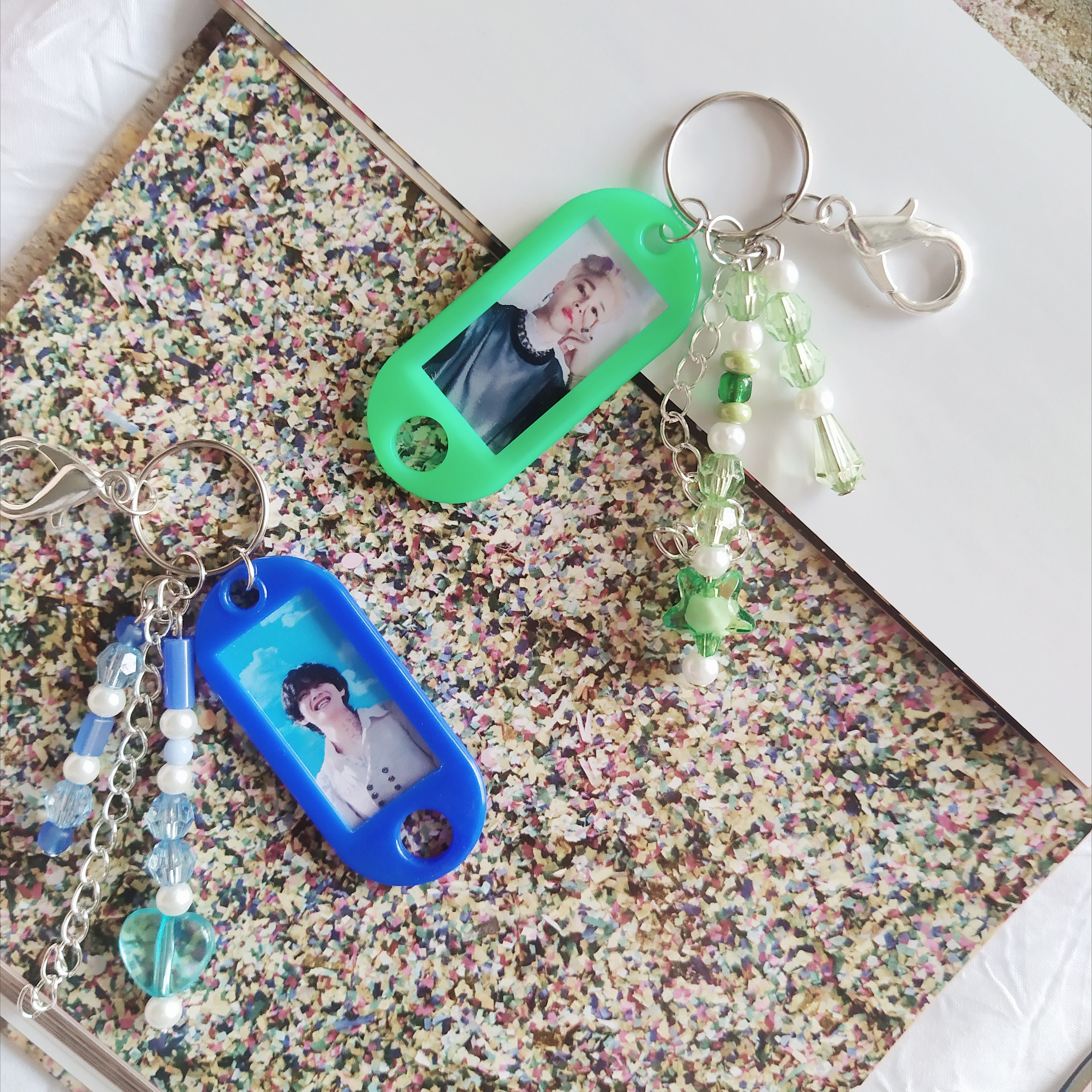 BTS keychain BTS cute beaded charm kpop keychain custom Etsy