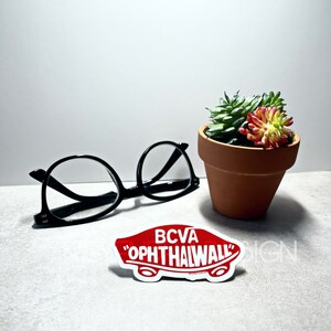 BCVA &quot;Ophthalwall&quot;  |   Sticker  |  Medically-Inspired Gifts for Ophthalmology/Optometry/Optician Eyecare Specialists