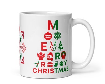 Tableau des yeux de Noël | tasse | Cadeaux et vêtements médicaux pour ophtalmologie/optométrie/opticien/étudiant/professionnels de la vue