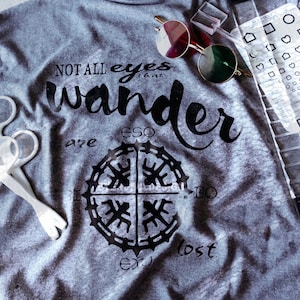 Non tutti gli occhi che vagano / T-shirt per oftalmologia, optometria, ottico / Manica lunga / Felpa con cappuccio / Abbigliamento e regali medici