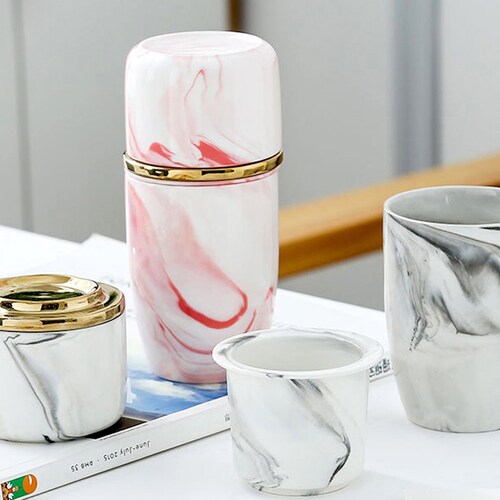 Ceramic Travel Mug With Infuser Tea Infuser Tea Travel Mug Etsy