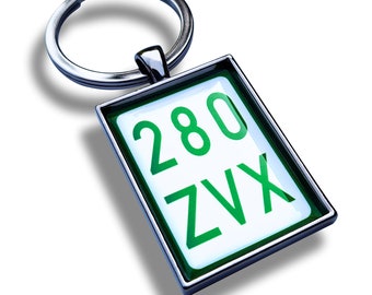 Keychain moped scooter license plate number plate moped license plate e-scooter trailer gift motorbike personalized biker scooter