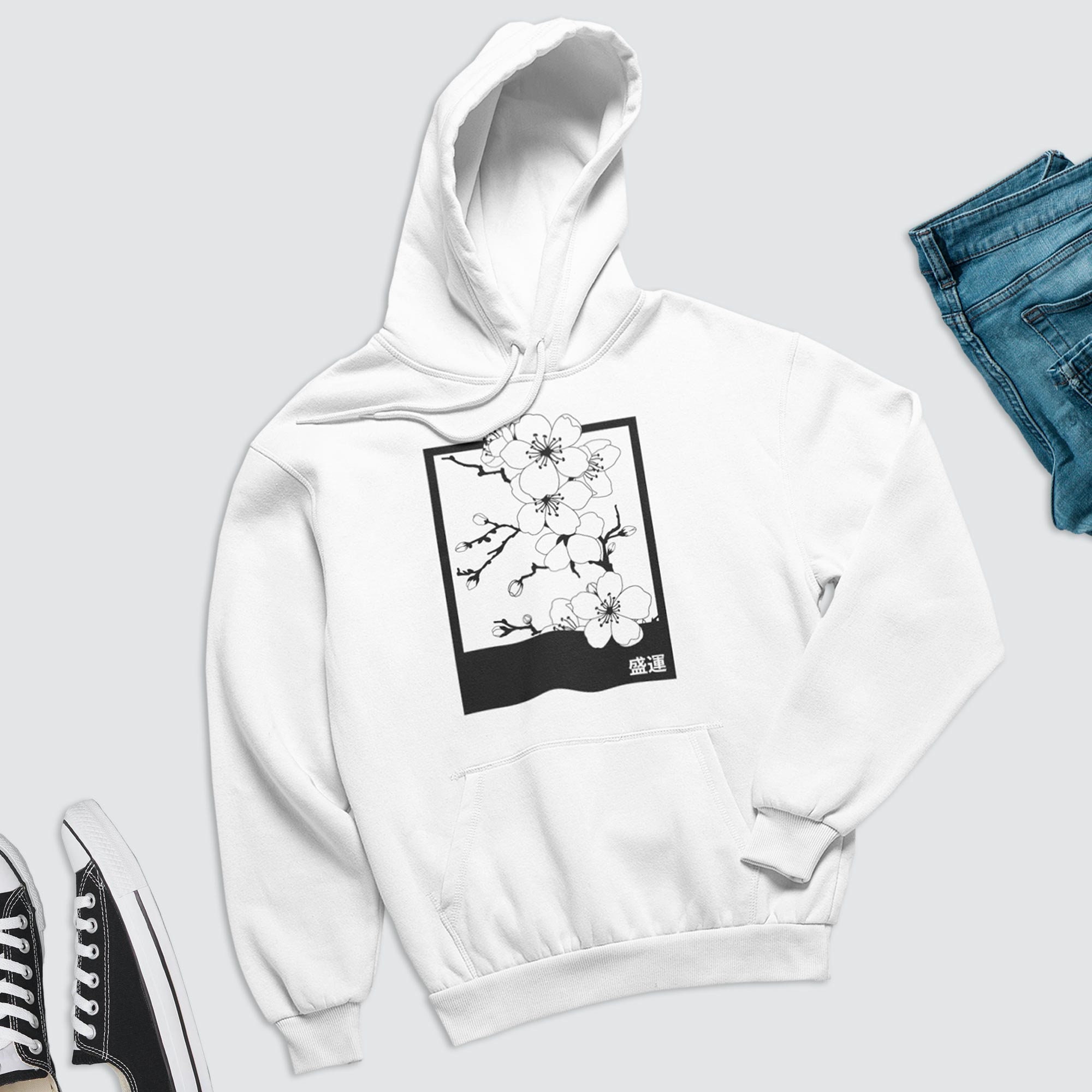 Unisex 'Cherry Blossom' Premium Hoodie Etsy