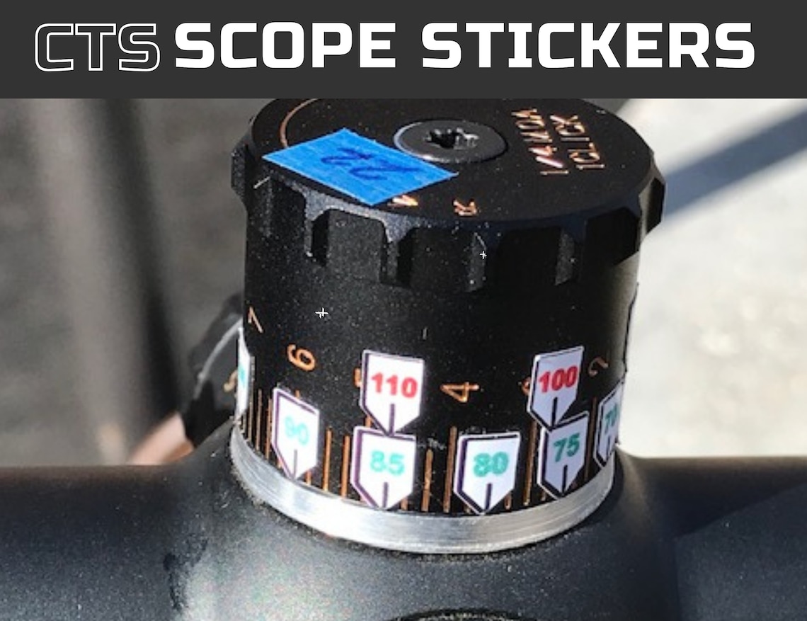Scope Turret Stickers for Yardage Markers FREE SHIPPING / Etsy UK