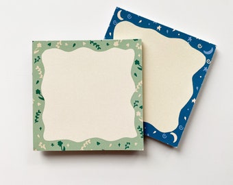 Spring Florals and Night Memo Pads | 2 Pack | Note Pads