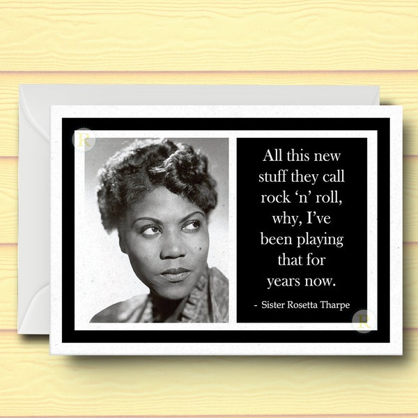 Sister Rosetta Tharpe Inspirational Card