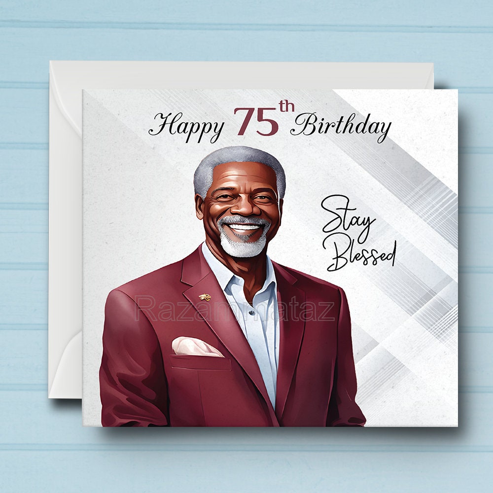 Black Man Birthday Card O - Etsy
