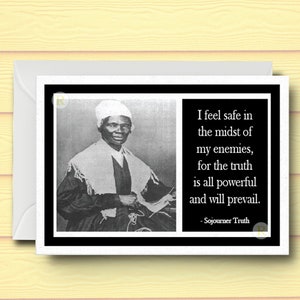 Carte inspirante Sojourner Truth