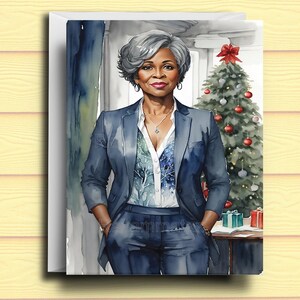 Black Woman X-kerstkaart