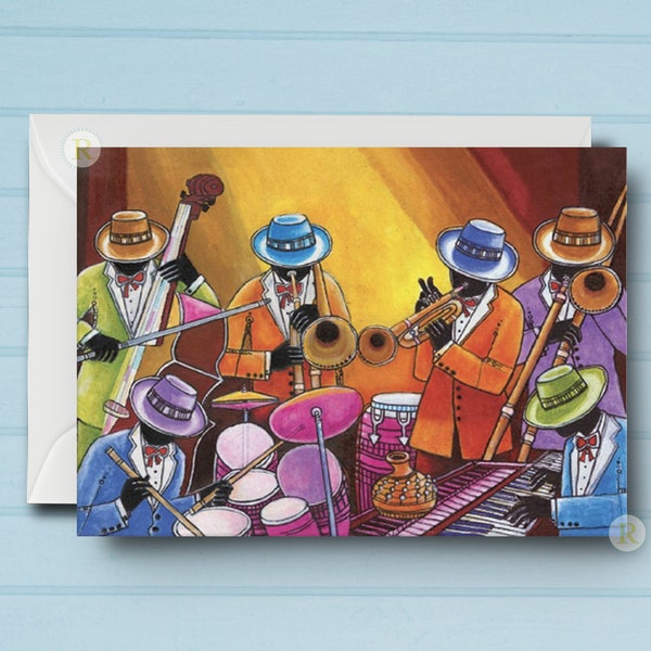 Black Jazz Band C Card