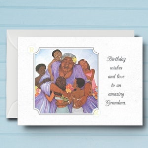 Tarjeta de cumpleaños para mujer negra T