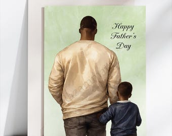 Black Father's Day Card I