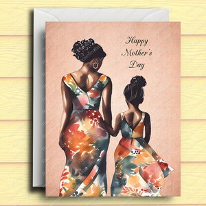 Biglietto di auguri per la festa della mamma nera H