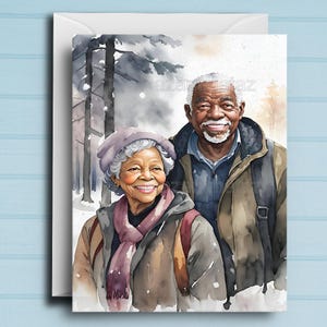 Zwarte kerstkaart stel J